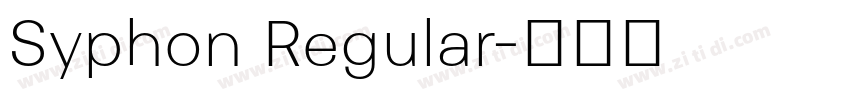 Syphon Regular字体转换